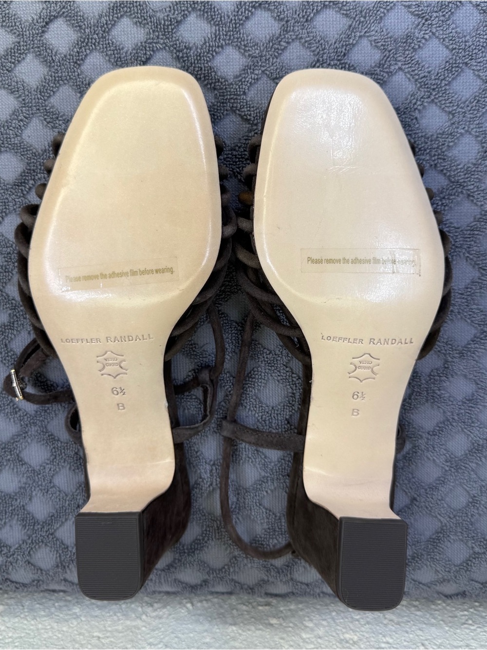 Loeffler Randall Minna Slingback Sandals Brown Suede Size 6.5 - Picture 8 of 8